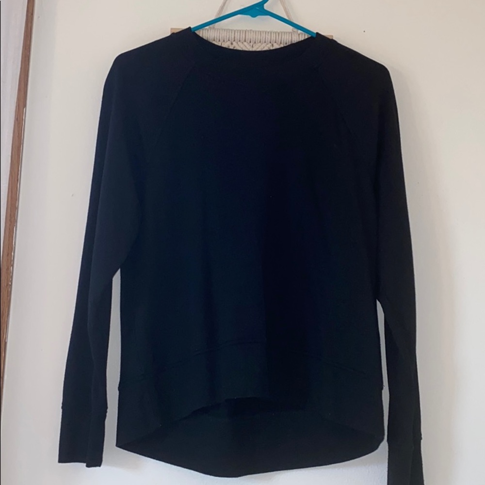 Black Long sleeve Light fleece sweater